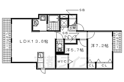 八番地東元松 2LDKの間取図画像