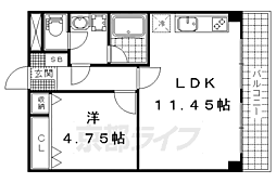 スター・ビル 1LDKの間取図画像