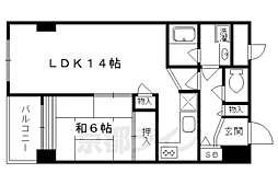 レトロマンション4 1LDKの間取図画像