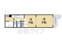 シャトル新御池 2Kの間取図画像