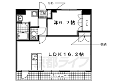 グリーンヒル1 1LDKの間取図画像