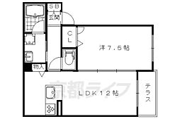 シャーメゾンメープル 1LDKの間取図画像
