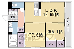 レフィシア西院II 2階/201
