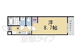 京都市中京区壬生下溝町マンション 1Kの間取図画像