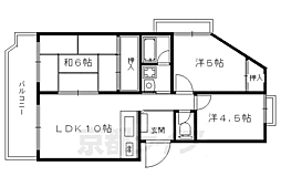 ヴィラ衣笠 1階/101