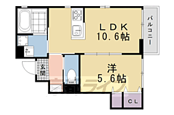 ユアメゾン丸川 1LDKの間取図画像