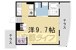エスペランス 1Kの間取図画像