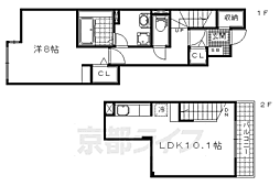 シカタロジュマン 1LDKの間取図画像