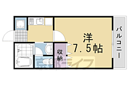 ストリームハイツ・ユアサ 1Kの間取図画像