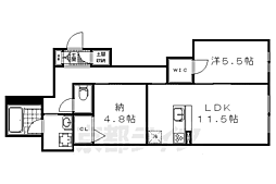 シャーメゾン小野小町 1SLDKの間取図画像
