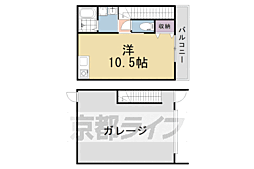 木津川市木津清水アパート ワンルームの間取図画像