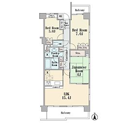 市が尾南パーク・ホームズ 3LDKの間取図画像