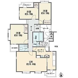 間取図画像 3LDK