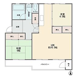 間取図画像 2LDK