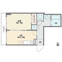 間取図画像 1LDK