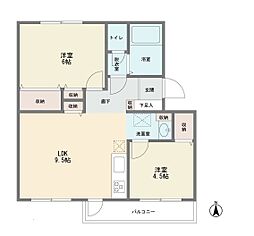間取図画像 2LDK