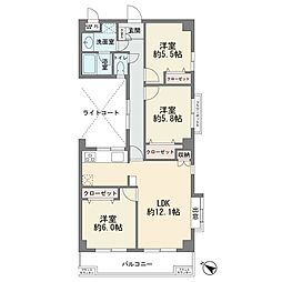 エクセル柿生 3LDKの間取図画像