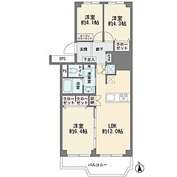 間取図画像 3LDK