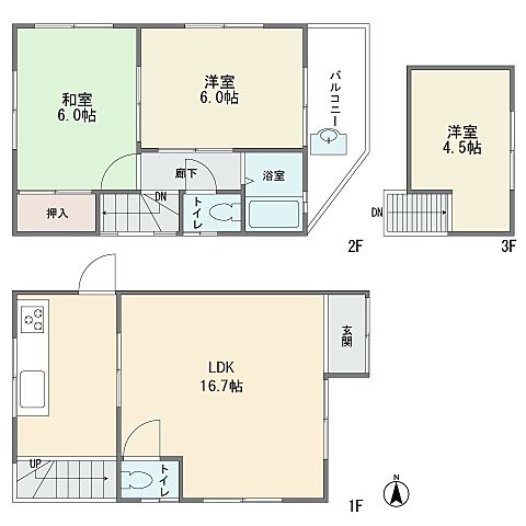 間取り 町田市森野3丁目