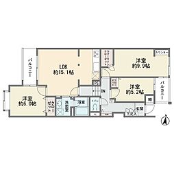 間取図画像 3LDK
