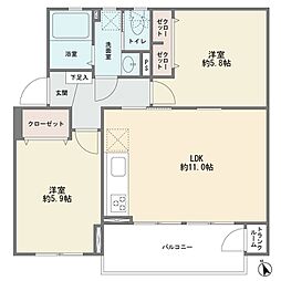 間取図画像 2LDK