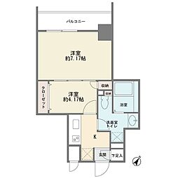 Supre新横浜 2Kの間取図画像