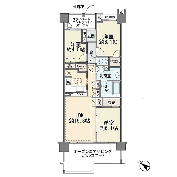 間取りを拡大表示