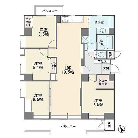 2階部分の南西角部屋です 専有100.64平米 大型4LDK ワイドバルコニー LDK19.5帖 新規フルリフォーム済み エアコン2台付き ウォークインクロゼット 浴室1坪サイズ 住宅ローン控除対象…