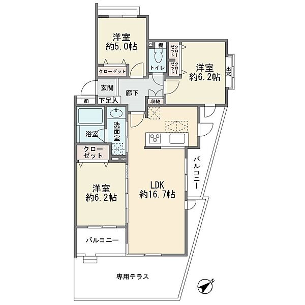 間取りを拡大表示