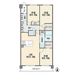 ワイズ222 3LDKの間取図画像