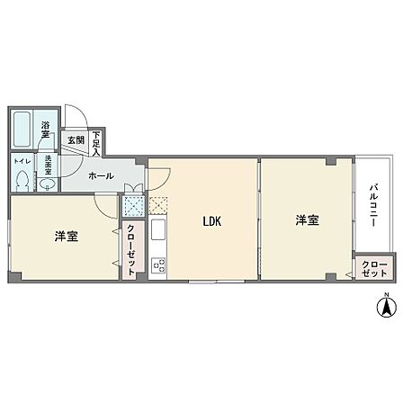4階部分の東南角部屋です バルコニー有り 2LDK 新規リフォーム済み 追い焚き モニターホン 北千束駅徒歩3分です
