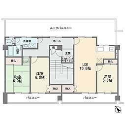 エクレール大倉山 3LDKの間取図画像