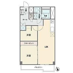 セブンスターマンション川崎大師 2LDKの間取図画像