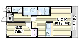 Casa del sigｌo 3階1LDKの間取り