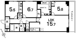 ヴァンヴェール入間 3LDKの間取図画像