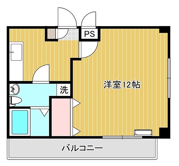 ユニゾン長府 201｜山口県下関市長府松小田本町(賃貸マンション1K・2階・38.50㎡)の写真 その2