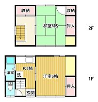 安岡本町3丁目貸家  ｜ 山口県下関市安岡本町3丁目（賃貸一戸建2K・--・42.97㎡） その2