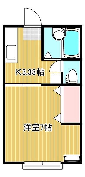 サンフラワーB棟 111｜山口県下関市一の宮町4丁目(賃貸アパート1K・1階・23.18㎡)の写真 その2