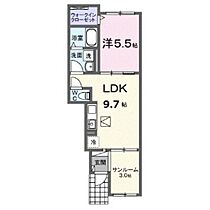 シーブリーズスクエア　Ｂ 102 ｜ 山口県下関市吉見古宿町（賃貸アパート1LDK・1階・40.11㎡） その2