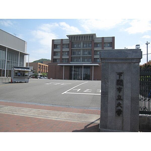 画像15:図書館「下関市立大学附属図書館まで887ｍ」
