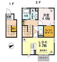 ヴィルセイン後田A棟 201 ｜ 山口県下関市後田町5丁目（賃貸アパート1LDK・2階・46.54㎡） その2