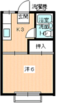 サンライズY 202 ｜ 山口県下関市東勝谷（賃貸アパート1K・2階・19.87㎡） その2