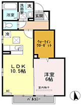 ウェルネス 106 ｜ 山口県下関市小月本町2丁目（賃貸アパート1LDK・1階・42.82㎡） その2