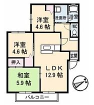 コート豊町 201 ｜ 山口県下関市川中豊町1丁目（賃貸アパート3LDK・2階・62.60㎡） その2