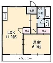 コーポミヤモト 202 ｜ 山口県下関市三河町（賃貸アパート1LDK・2階・40.50㎡） その2