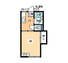 ハイムレーベン 103 ｜ 山口県下関市一の宮町4丁目（賃貸アパート1K・1階・20.28㎡） その2