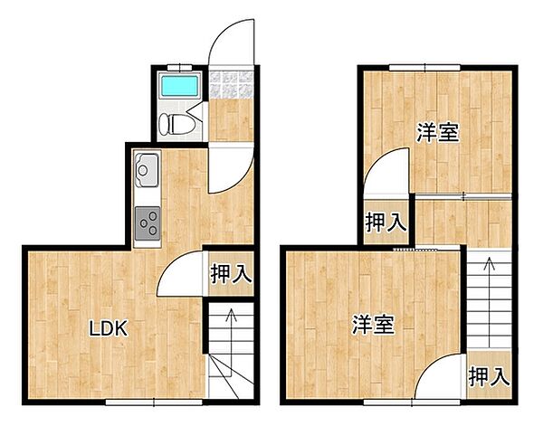 リトス山陽 106｜山口県山陽小野田市埴生(賃貸アパート2LDK・1階・51.80㎡)の写真 その2