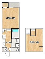 カテリーナ神宮前 1Kの間取図画像