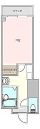 第一さやかビル 1Kの間取図画像