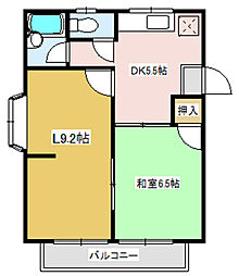 グランデュオ則貞N 1LDKの間取図画像